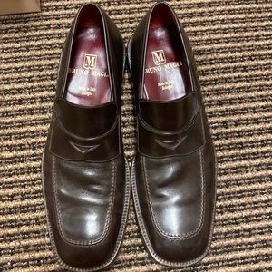Bruno Magli brown leather mens shoes